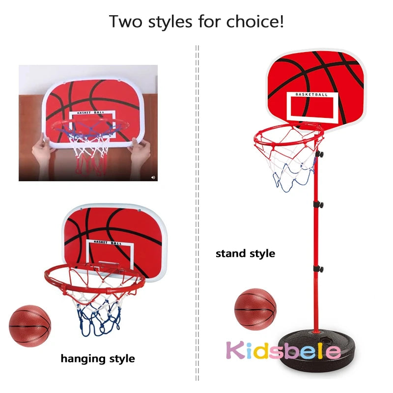Toddler Adjustable Basketball Hoop 63-150cm Stand by HitMyNeed