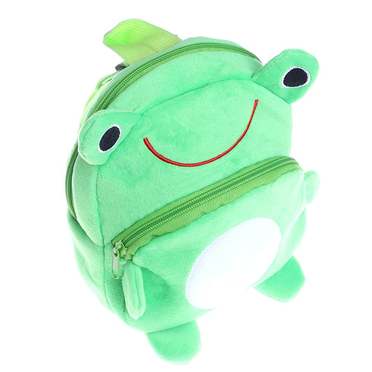 Toddler Frog Plush Mini Backpack 23 x 21 cm by HitMyNeed
