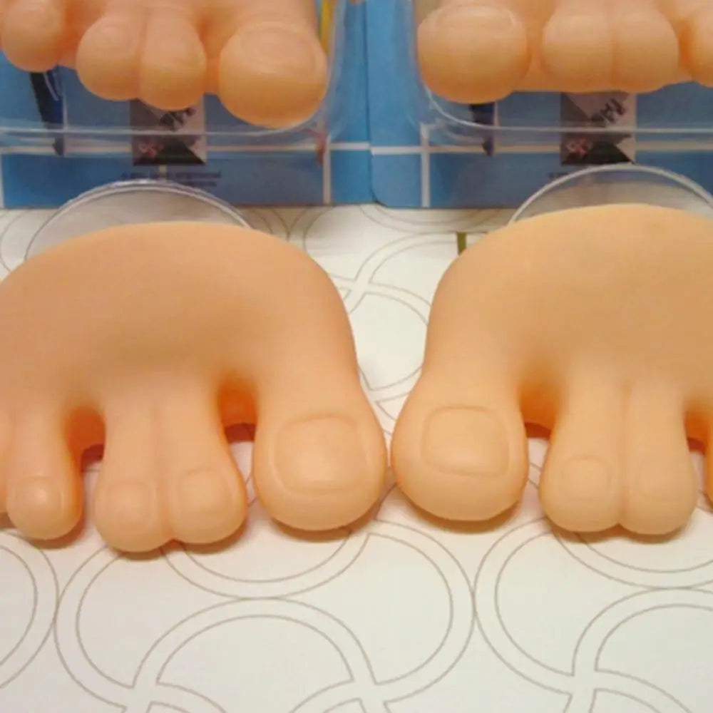 Toe-Shaped Suction Toothbrush & Cable Holder by HitMyNeed