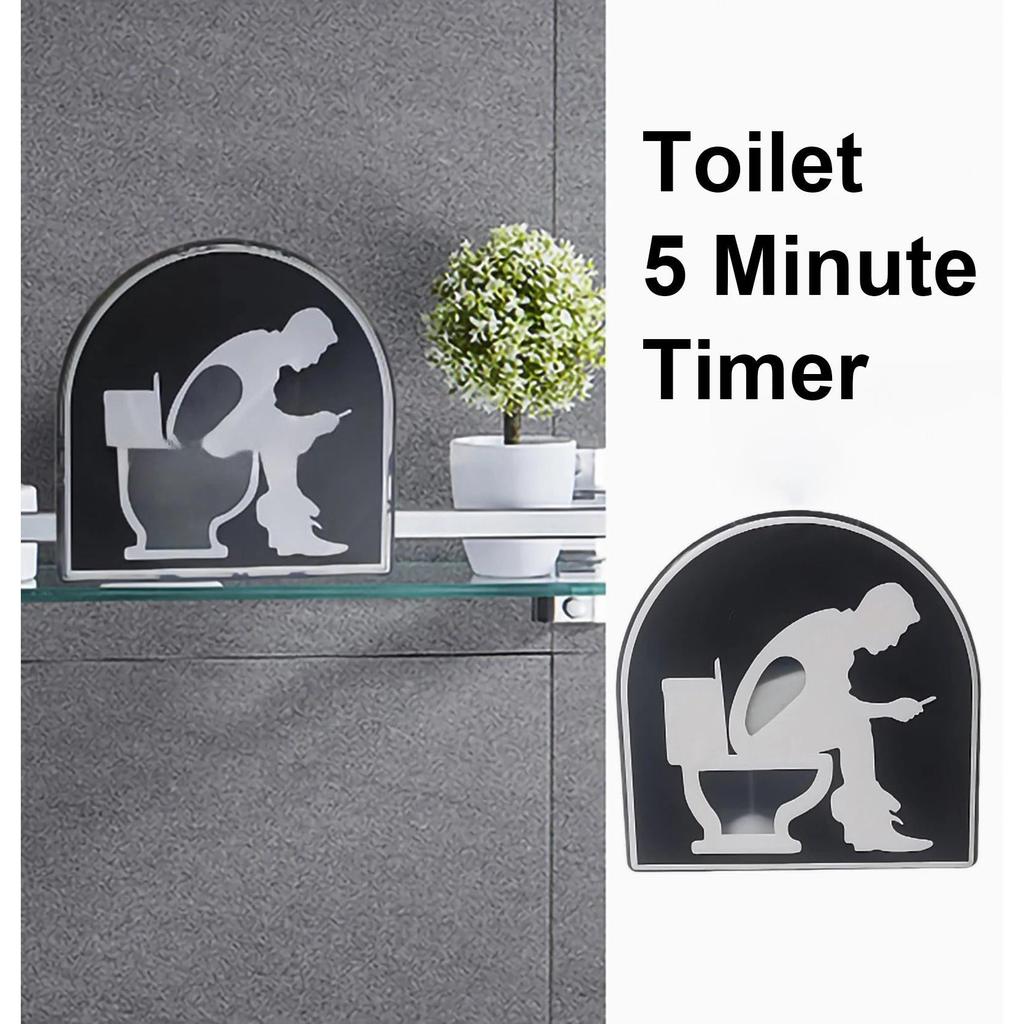 Toilet 5-Minute Hourglass Timer for Bathroom & Sauna by HitMyNeed