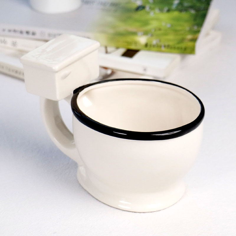 Toilet Bowl Novelty Ceramic Coffee Mug 300ml by HitMyNeed