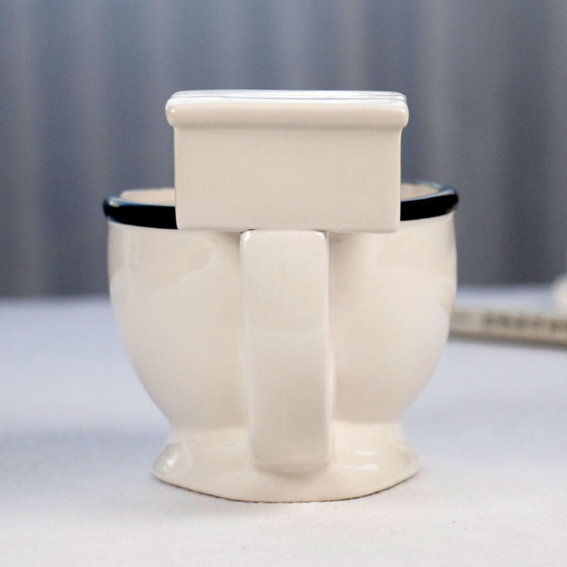 Toilet Bowl Novelty Ceramic Coffee Mug 300ml by HitMyNeed