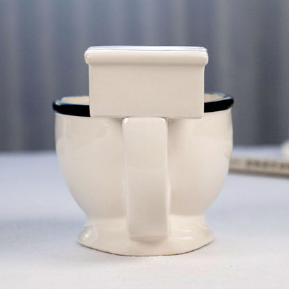 Toilet Bowl Novelty Ceramic Coffee Mug 300ml by HitMyNeed