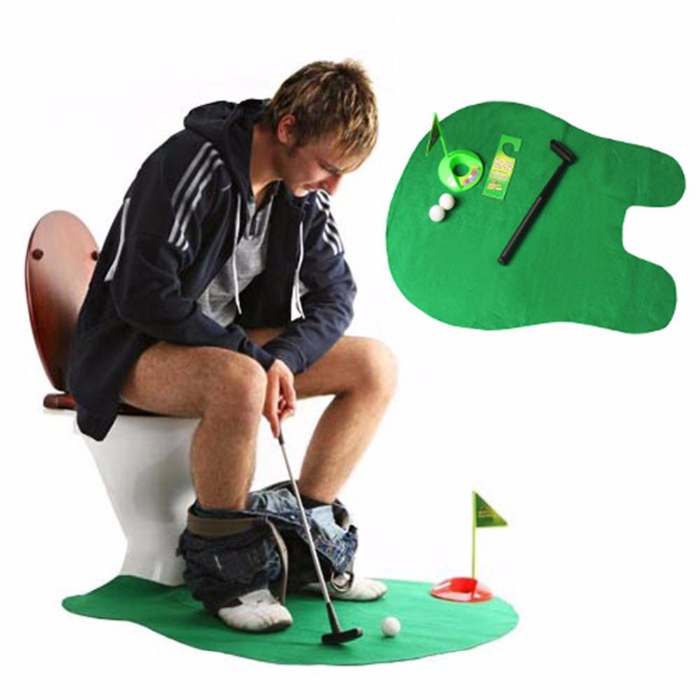 Toilet Golf Potty Putter Bathroom Putting Set by HitMyNeed