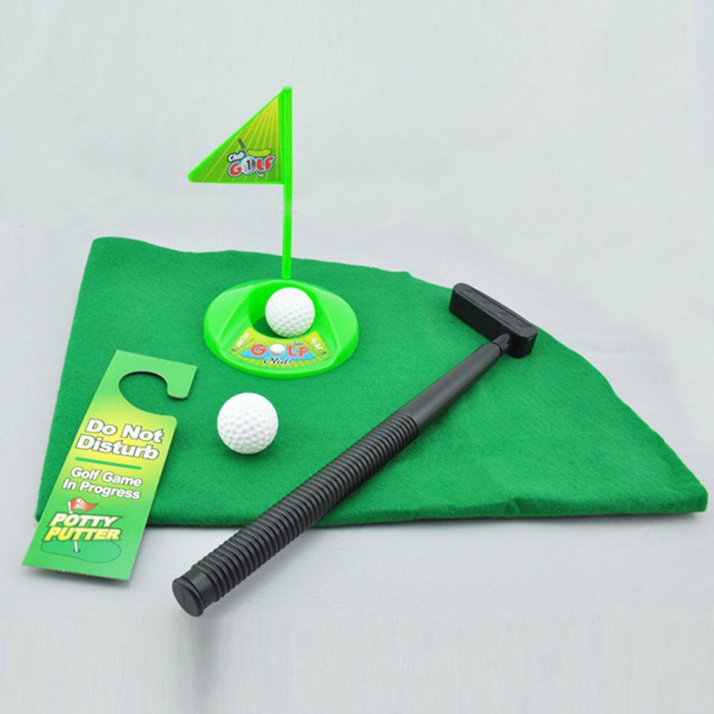 Toilet Golf Potty Putter Bathroom Putting Set by HitMyNeed