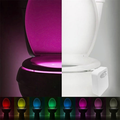 Toilet Night Light with Motion-Sensor LED, 8 Colors by HitMyNeed