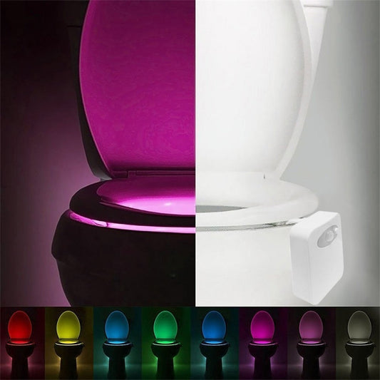 Toilet Night Light with Motion-Sensor LED, 8 Colors by HitMyNeed