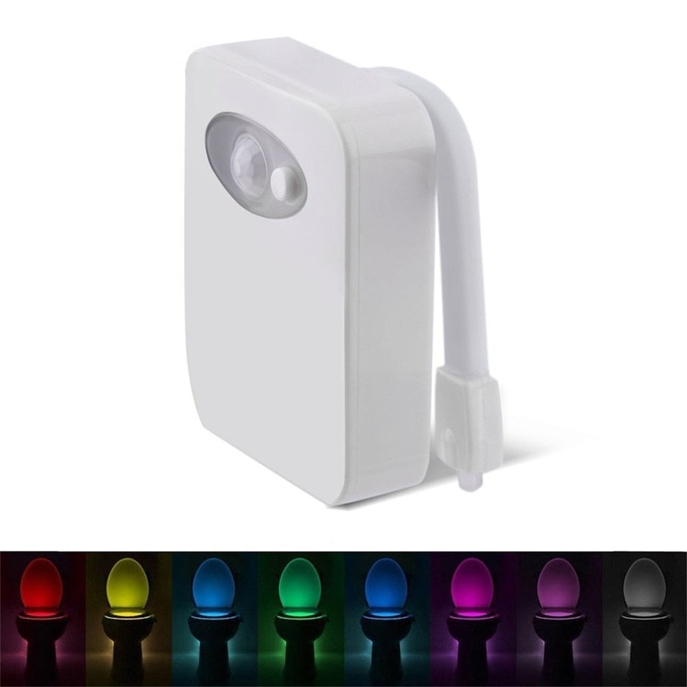 Toilet Night Light with Motion-Sensor LED, 8 Colors by HitMyNeed
