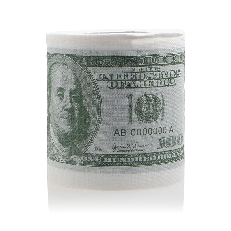 Toilet Paper Money Roll 2-Ply Novelty Tissue by HitMyNeed