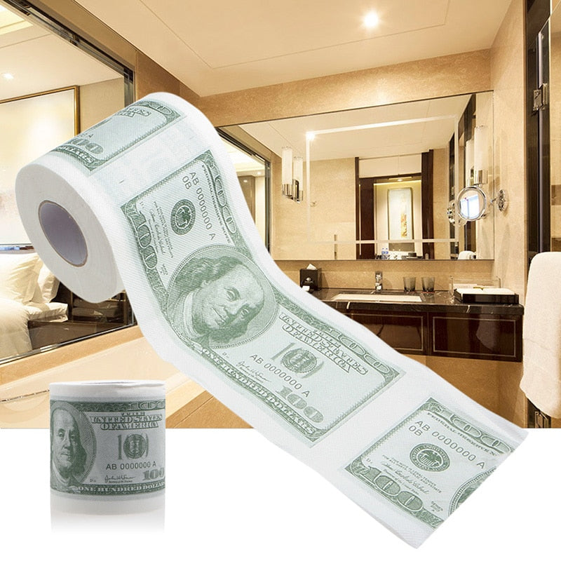 Toilet Paper Money Roll 2-Ply Novelty Tissue by HitMyNeed