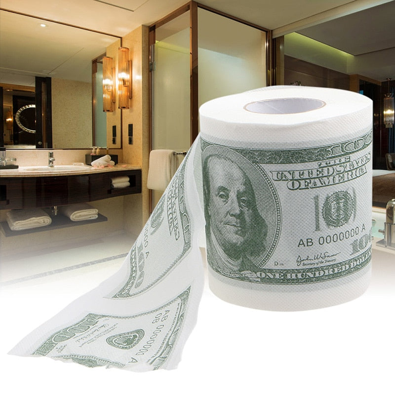 Toilet Paper Money Roll 2-Ply Novelty Tissue by HitMyNeed