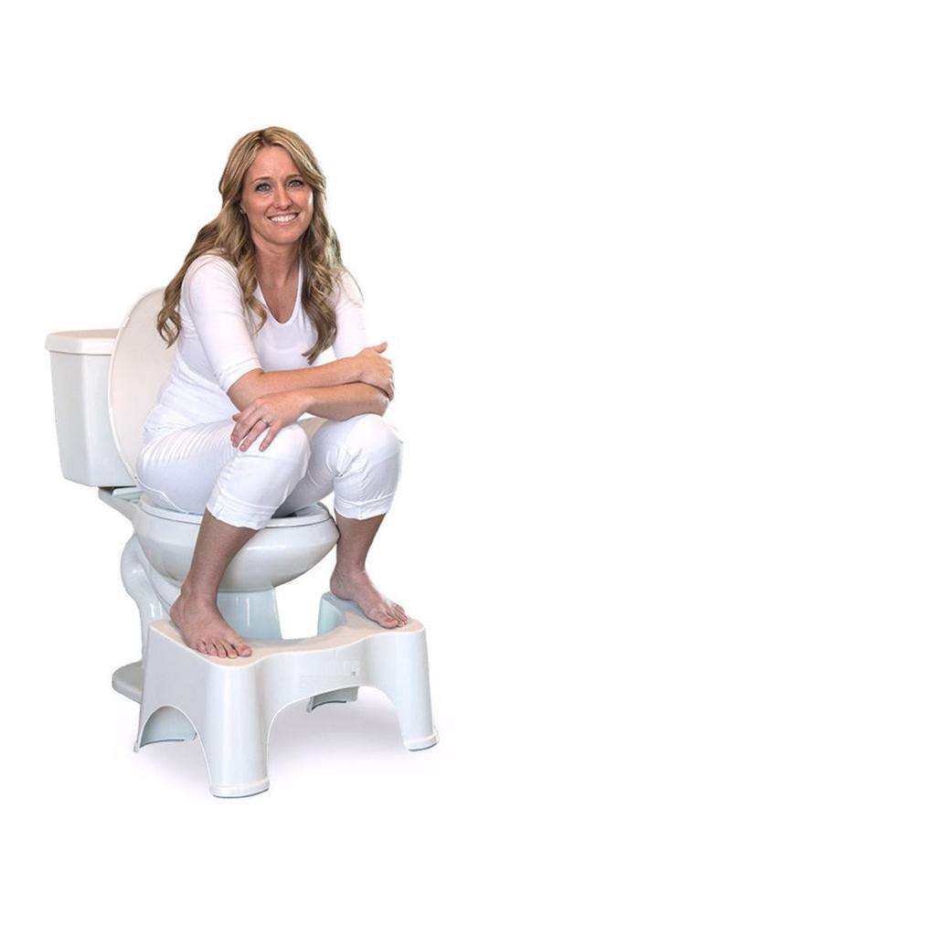 Toilet Squat Stool for Healthy Bathroom Posture by HitMyNeed