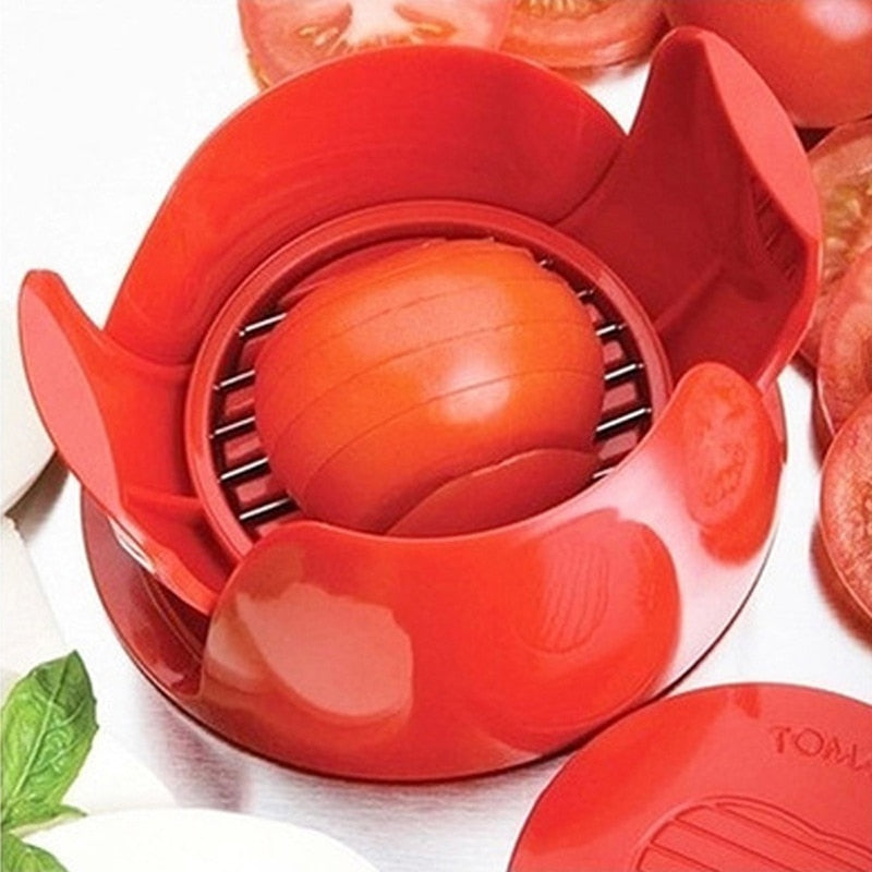 Tomato Cutter Kitchen Slicer with Stainless Steel Blades by HitMyNeed