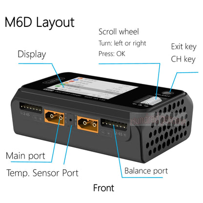 ToolkitRC M6D V3 Dual Channel 500W Lipo Charger by HitMyNeed