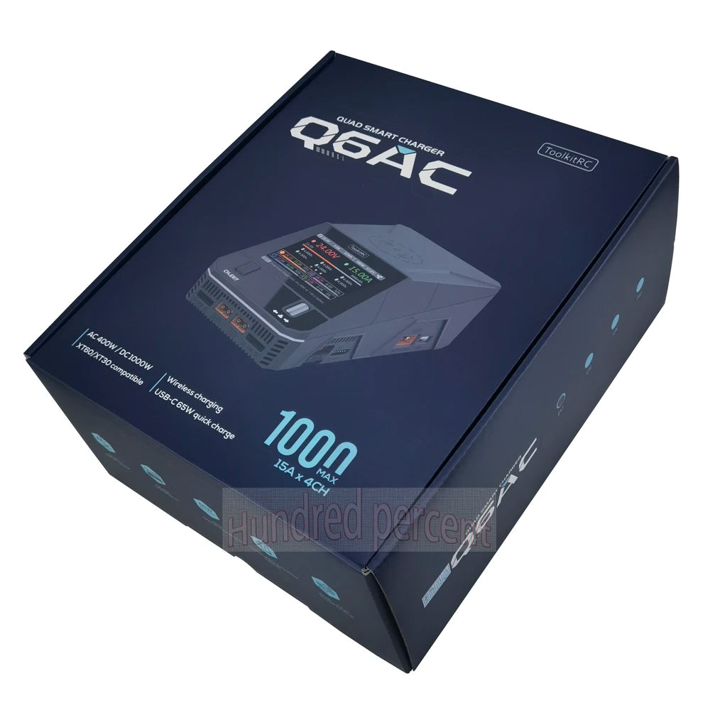 ToolkitRC Q6AC 4-Channel Smart AC/DC Charger 1000W by HitMyNeed