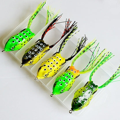 Topwater Frog Fishing Lures Set (2pcs, 4cm) by HitMyNeed