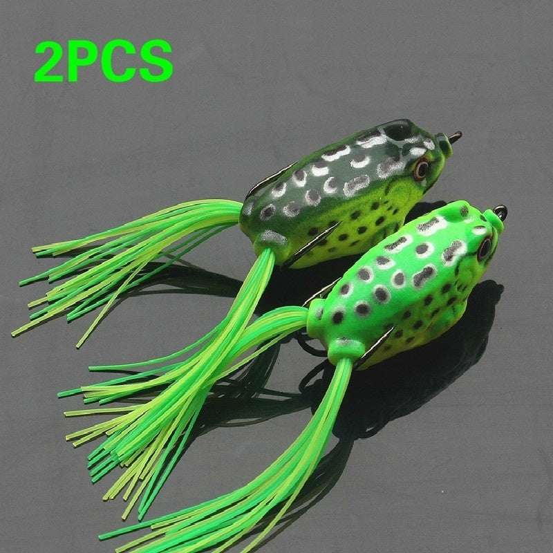 Topwater Frog Fishing Lures Set (2pcs, 4cm) by HitMyNeed