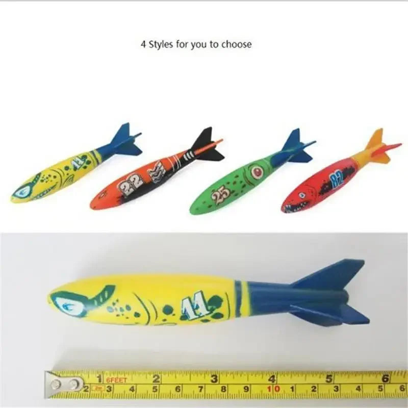 Torpedo Rocket Pool Diving Toy for Kids by HitMyNeed