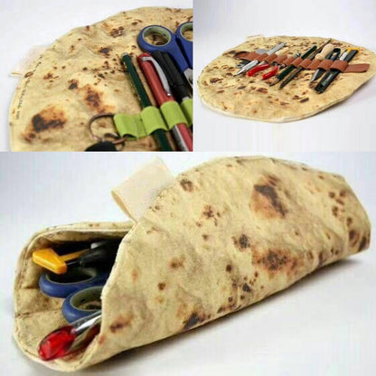 Tortilla Wrap Makeup Brush & Tool Pouch by HitMyNeed