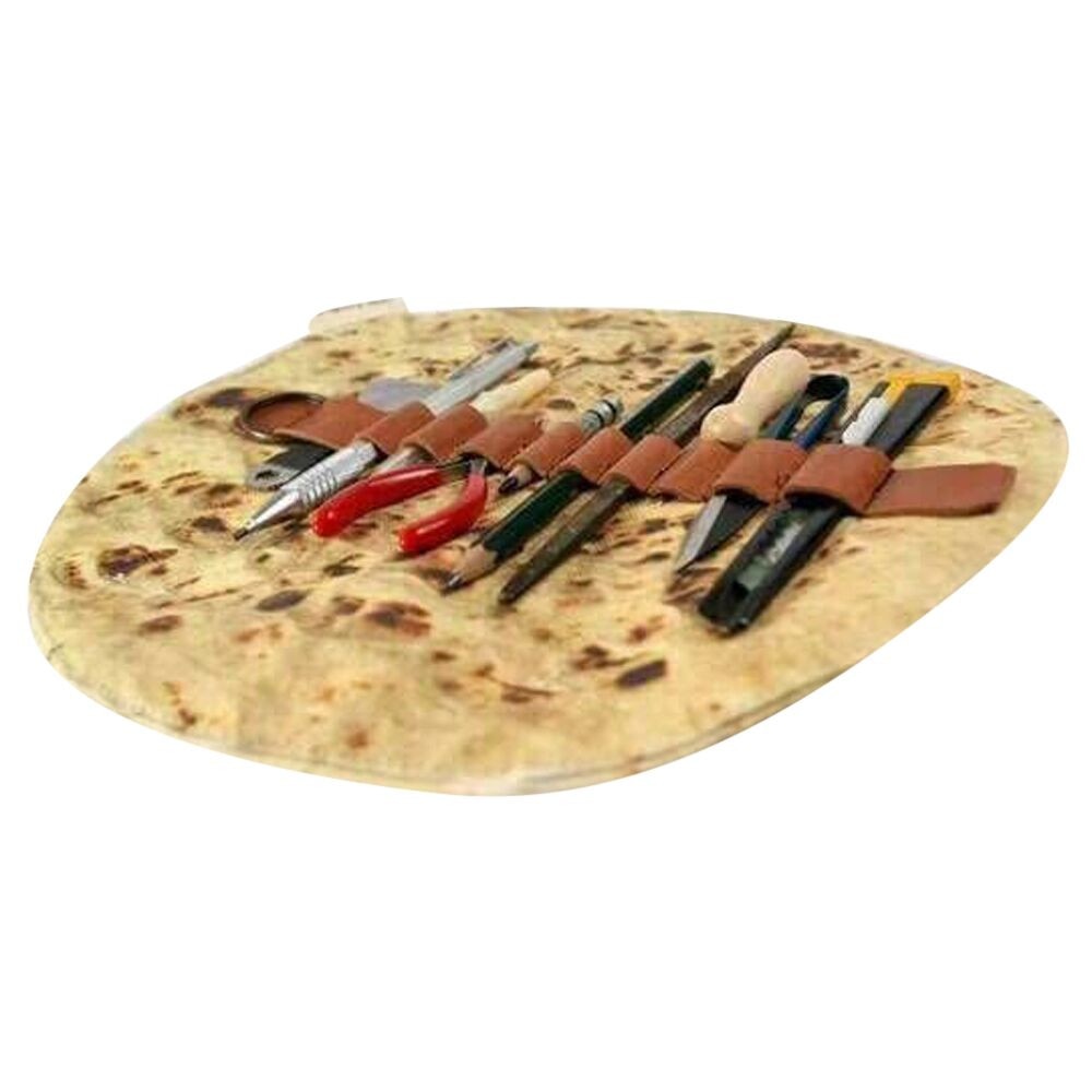 Tortilla Wrap Makeup Brush & Tool Pouch by HitMyNeed