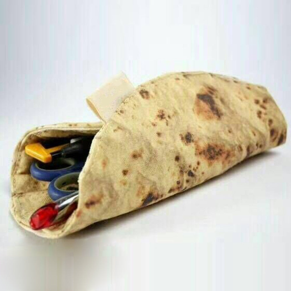 Tortilla Wrap Makeup Brush & Tool Pouch by HitMyNeed