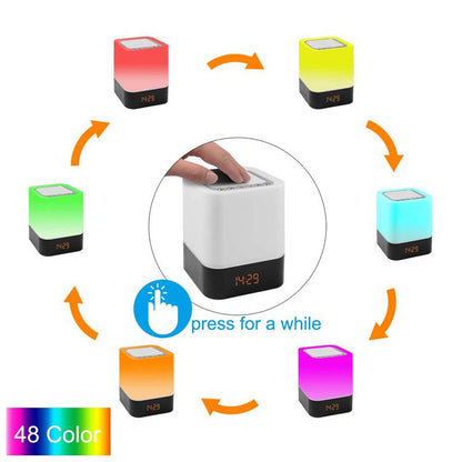 Touch Control Bedside Lamp with Bluetooth Speaker by HitMyNeed