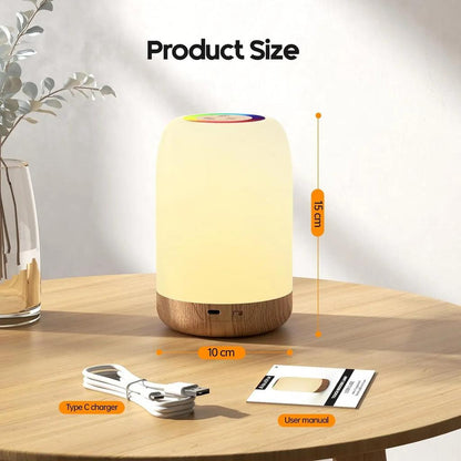 Touch Dimmable RGB Bedside Lamp with Timer by HitMyNeed