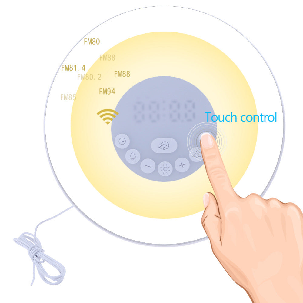 Touch-Sensing Sunrise Alarm Clock with FM Radio by HitMyNeed