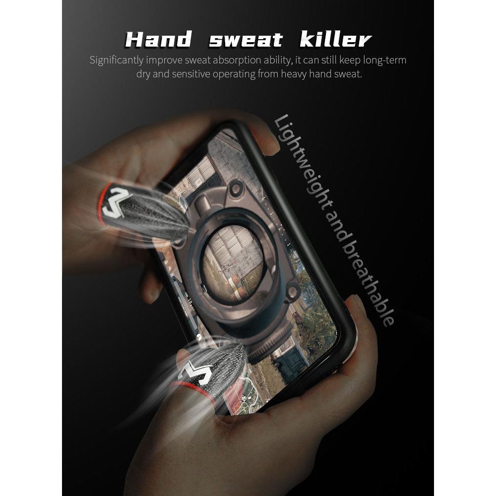 Touch-Sensitive Gaming Finger Sleeves (2 Pairs) by HitMyNeed