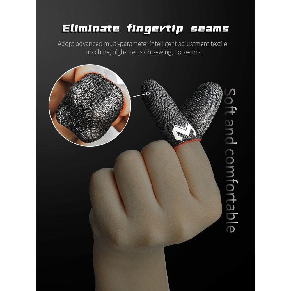 Touch-Sensitive Gaming Finger Sleeves (2 Pairs) by HitMyNeed