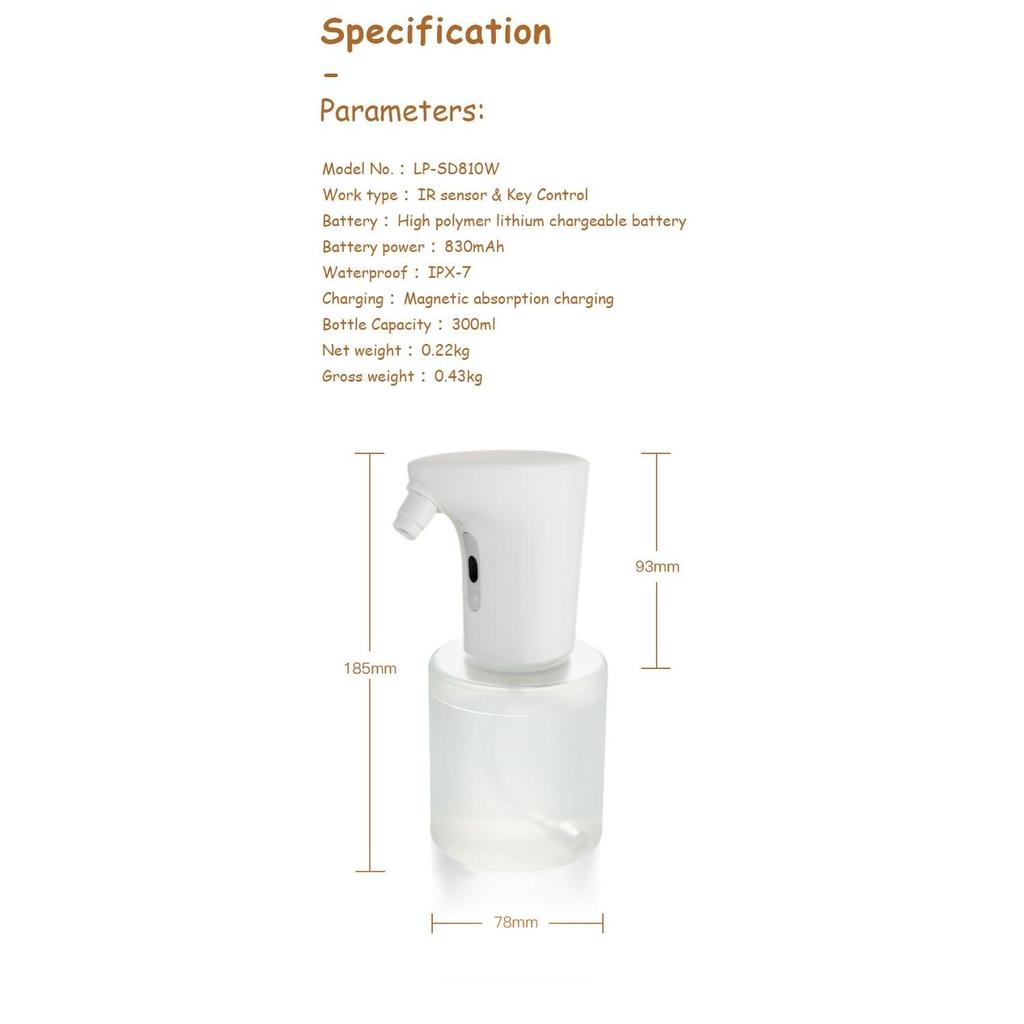 Touchless Alcohol Mist Dispenser 300ml by HitMyNeed