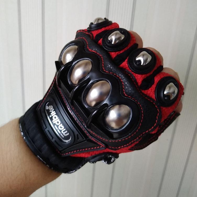 Touchscreen Tactical Half-Finger Steel Knuckle Gloves by HitMyNeed