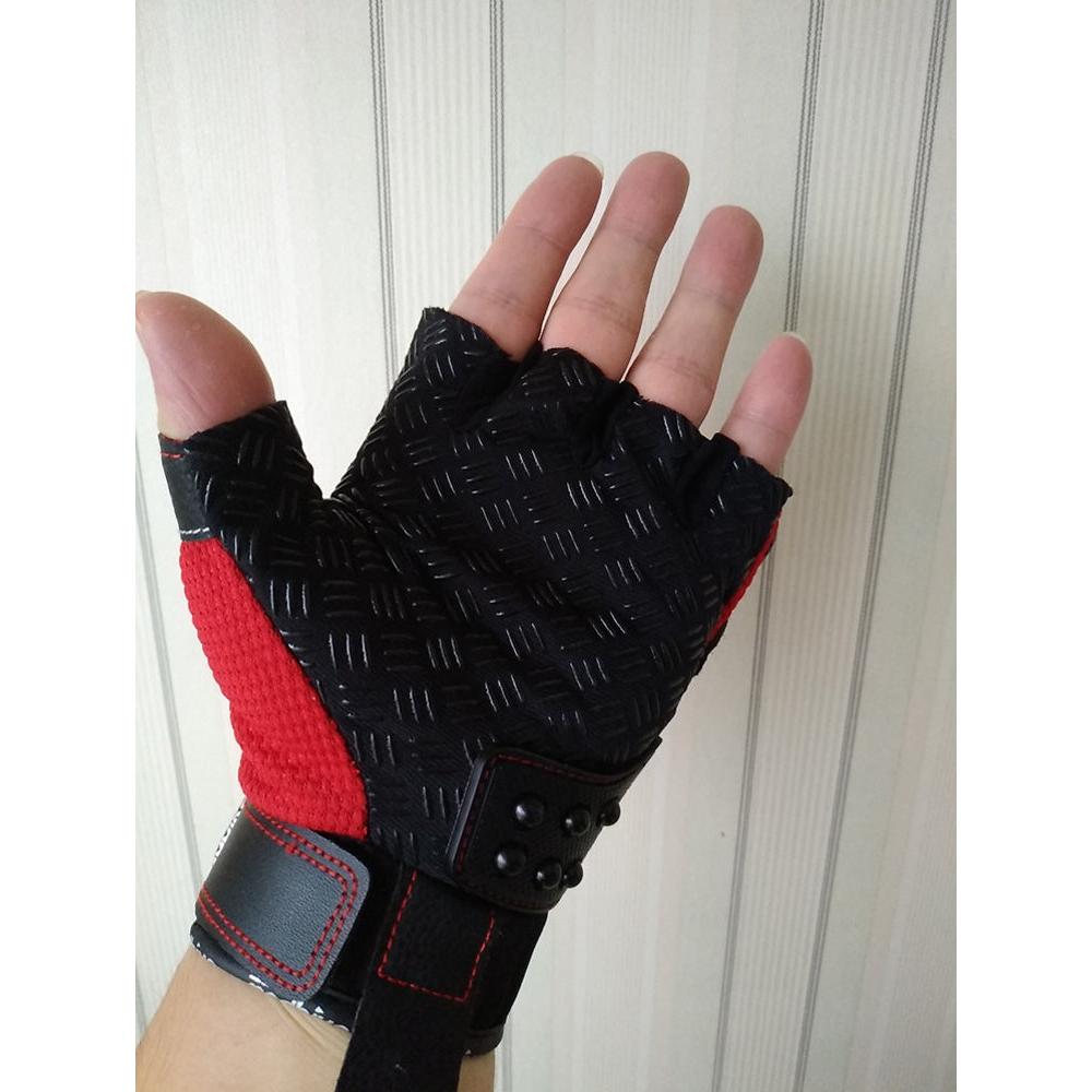 Touchscreen Tactical Half-Finger Steel Knuckle Gloves by HitMyNeed