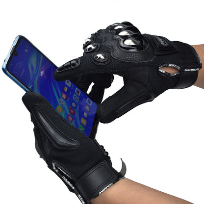 Touchscreen Tactical Half-Finger Steel Knuckle Gloves touch-screen-black xxl by HitMyNeed