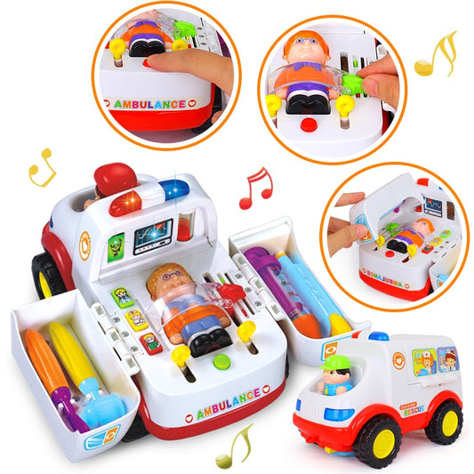 Toy Ambulance Doctor Playset with Lights & Sounds by HitMyNeed