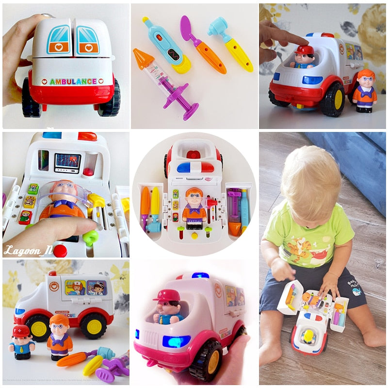 Toy Ambulance Doctor Playset with Lights & Sounds by HitMyNeed