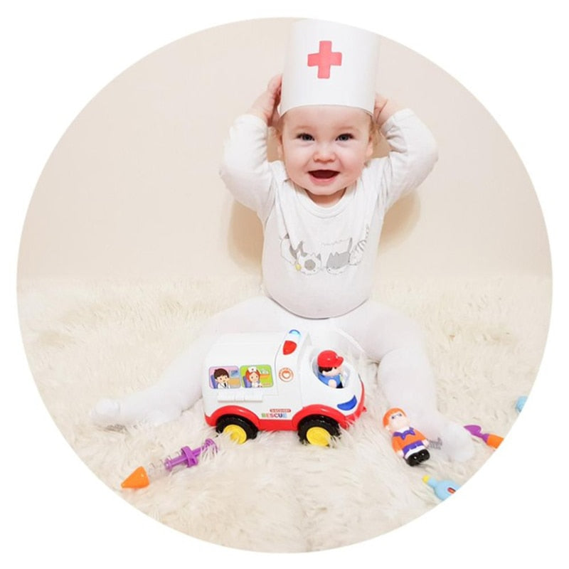 Toy Ambulance Doctor Playset with Lights & Sounds by HitMyNeed