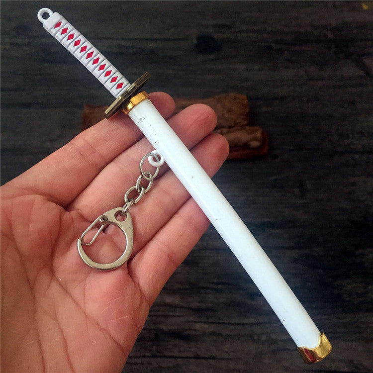 Toy Katana Pendant Keychain Anime Sword Accessory white by HitMyNeed