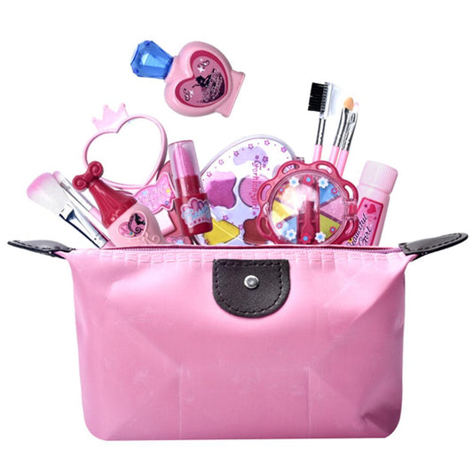 Toy Makeup Kit for Kids with Pouch (12 Pieces) by HitMyNeed