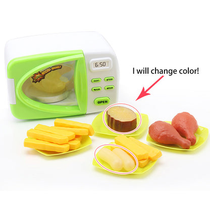 Toy Microwave Oven Play Set with Lights & Sounds by HitMyNeed