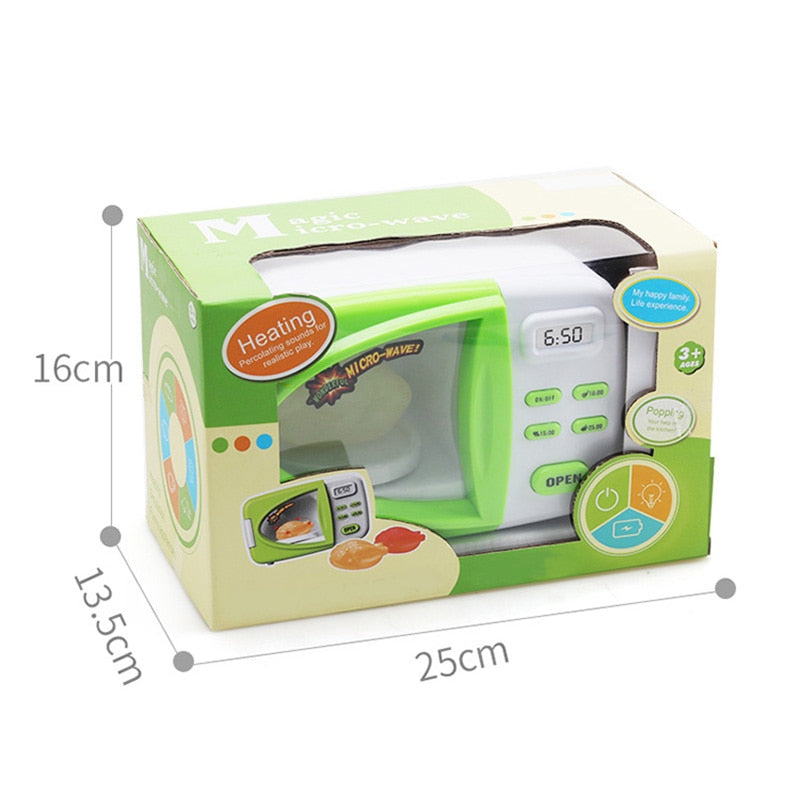 Toy Microwave Oven Play Set with Lights & Sounds by HitMyNeed