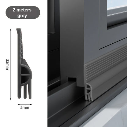 TPE Sliding Window & Door Seal Strip 2m Self Adhesive gray by HitMyNeed