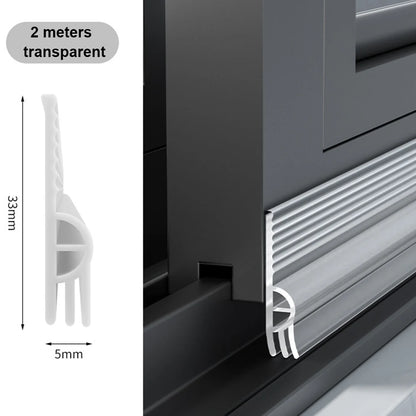 TPE Sliding Window & Door Seal Strip 2m Self Adhesive transparent by HitMyNeed
