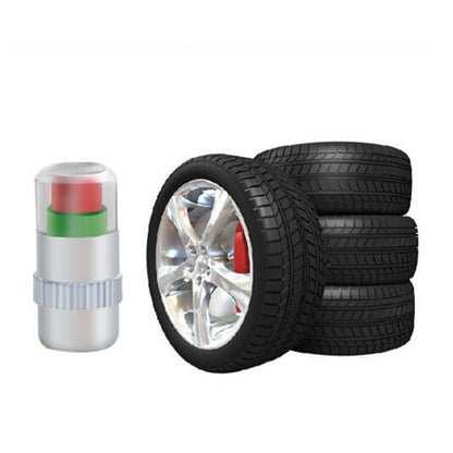 TPMS Color Tire Pressure Gauge Valve Caps (4-Pack) by HitMyNeed