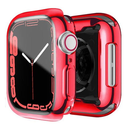 TPU Full Cover Screen Protector for Apple Watch red series456-se-40mm by HitMyNeed