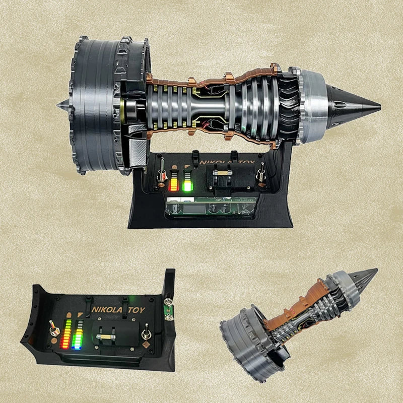 TR900 Super Turbofan Engine 3D Printed Motor Model by HitMyNeed