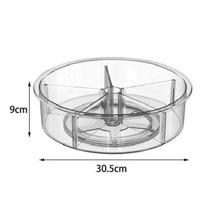Transparent 360° Rotating Tray Organizer by HitMyNeed