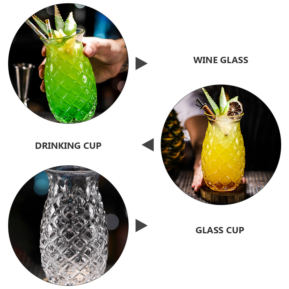 Transparent 480ml Pineapple Cocktail Glass by HitMyNeed
