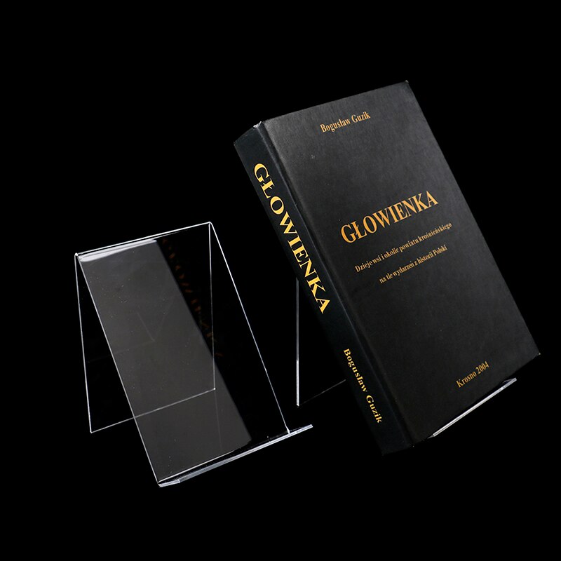 Transparent Acrylic Book Stand Display Holder by HitMyNeed