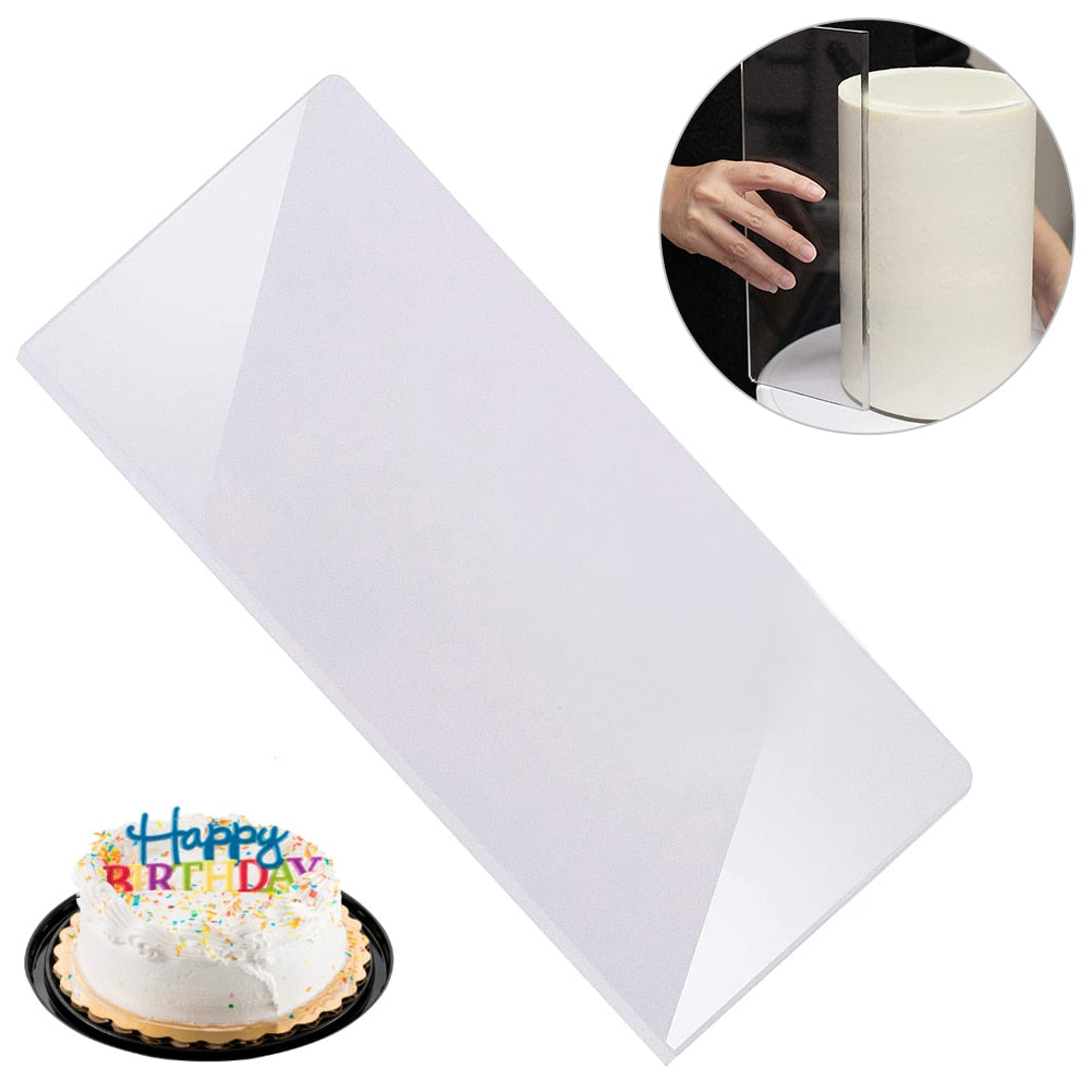 Transparent Acrylic Cake Scraper 35.5cm by HitMyNeed